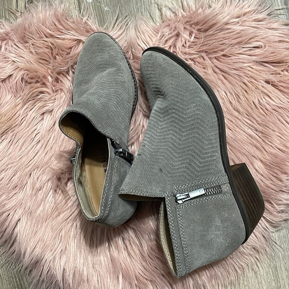 Lucky Brand Shoes - Lucky Brand Gray Suede Ankle Boots Size 7.5